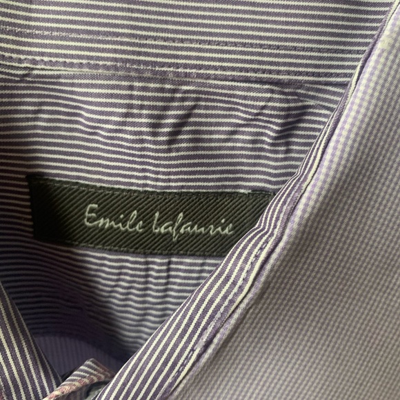 Emile Lafaurie 100% Cotton Men’s Dress Shirt - Picture 2 of 5